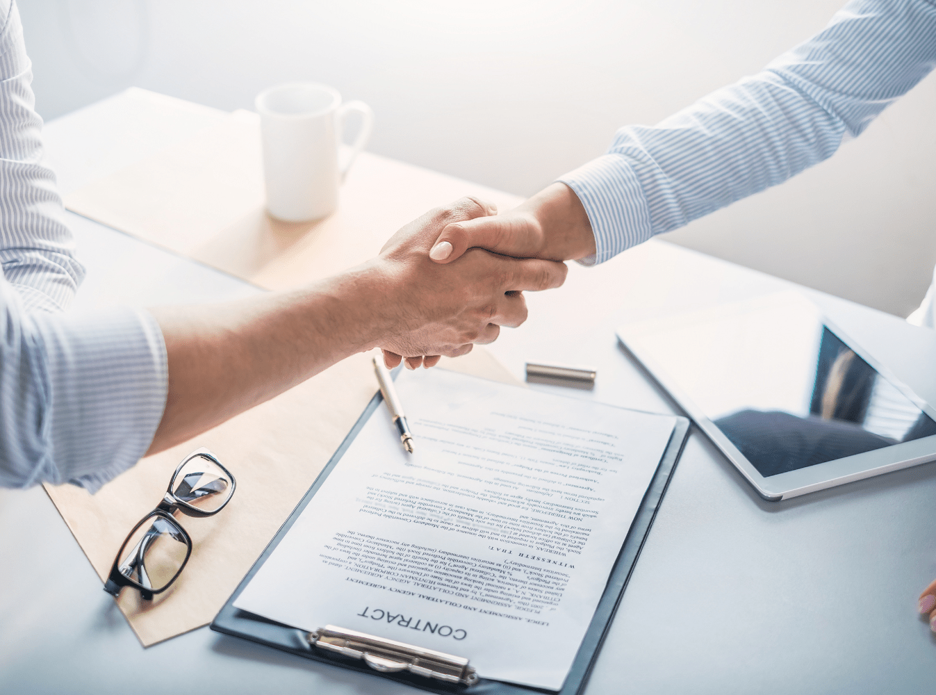 Handshake with contract