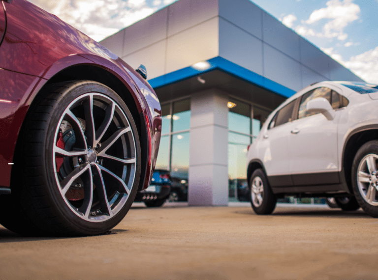 cars at dealership